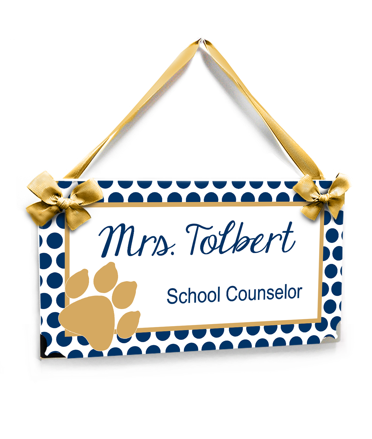 School Counselor Office Door Plaque For Entrance