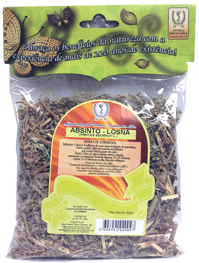 Absinto Losna Artemisia absinthium L. 50 g