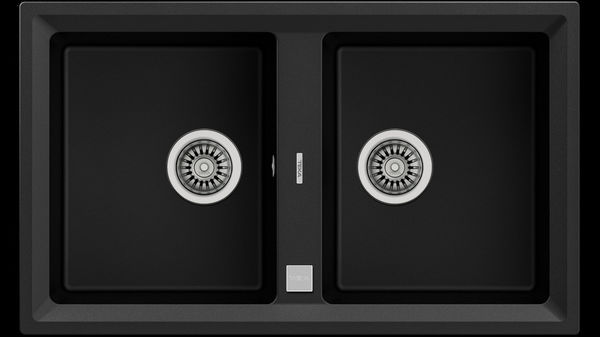 Lava Loiças Teka STONE 90 B-TG 2C Black