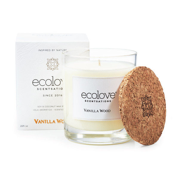 Vela Aromática Vanilla Wood 220g