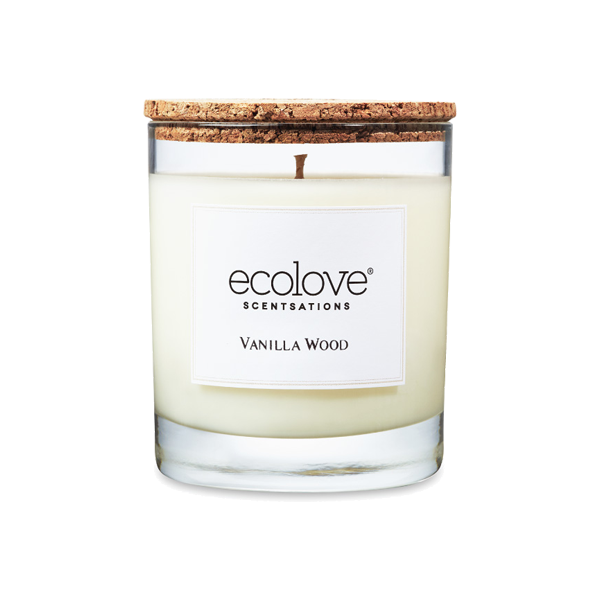Vela Aromática Vanilla Wood 220g