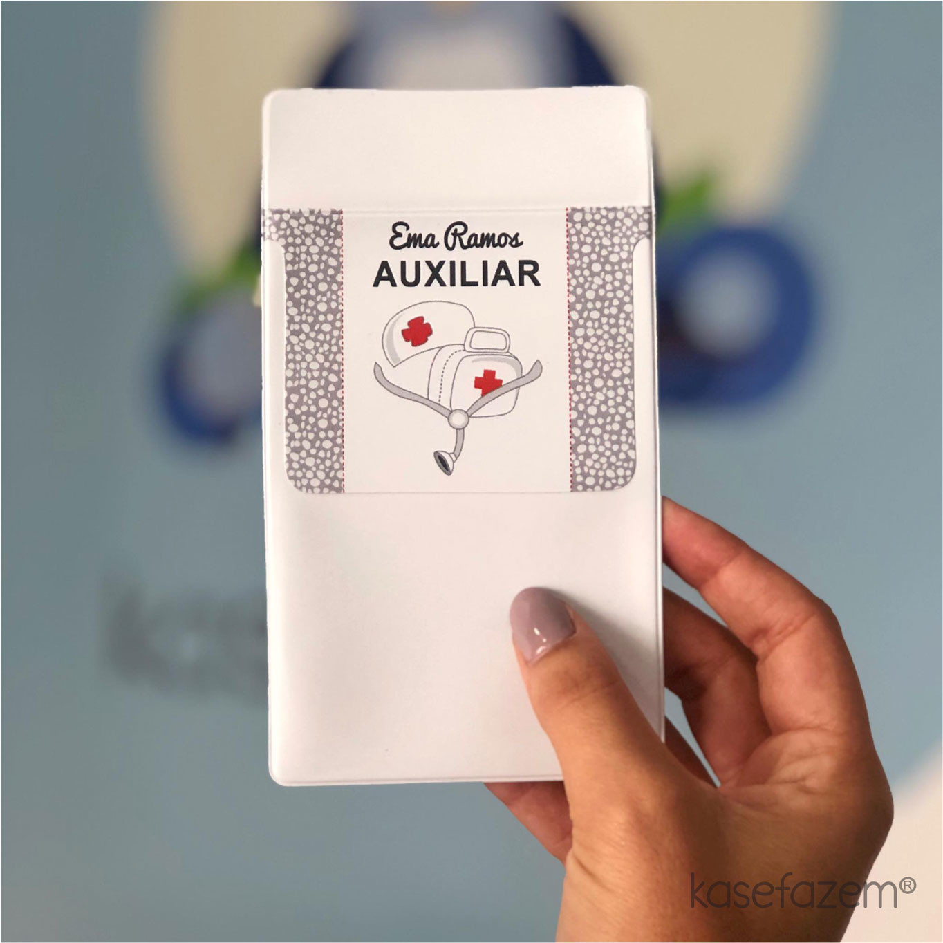 Cartões de referência de crachá de enfermagem - Angola
