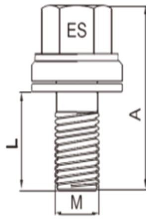Pernos Anti-Roubo c/ Anilha Normais (PSA)