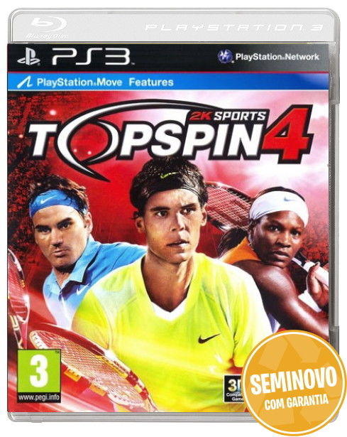 Top Spin 4 | PS3 | Usado