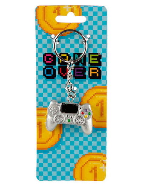 Porta-Chaves Comando Prateado Game Over | Novo