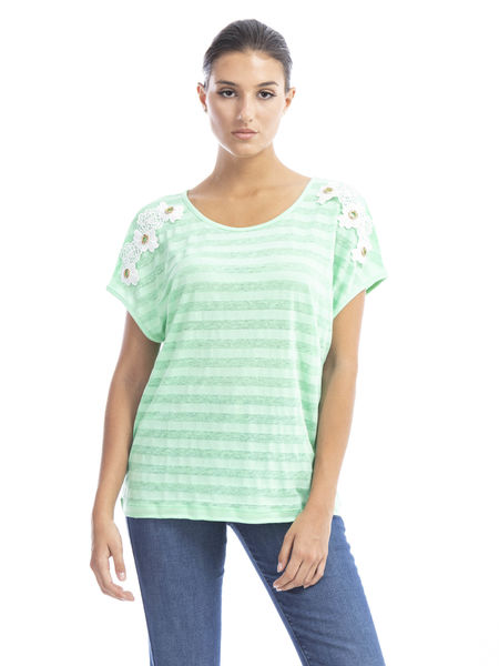 T-Shirt Com Bordados (+ Cores)